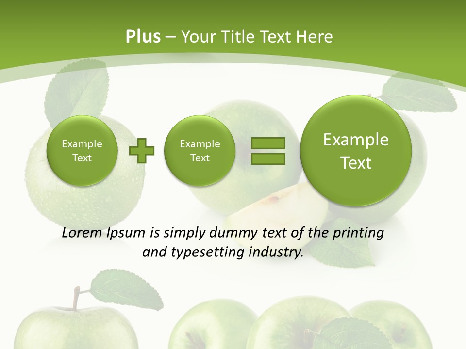 Isolated Leaf Food PowerPoint Template