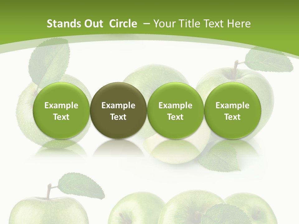 Isolated Leaf Food PowerPoint Template