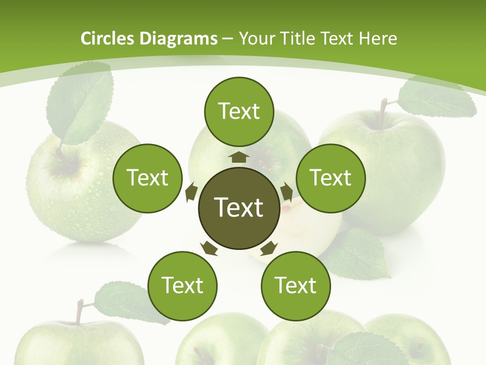 Isolated Leaf Food PowerPoint Template