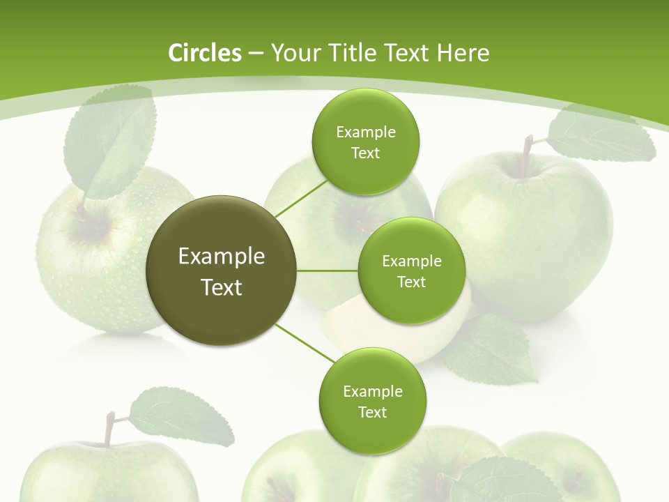Isolated Leaf Food PowerPoint Template