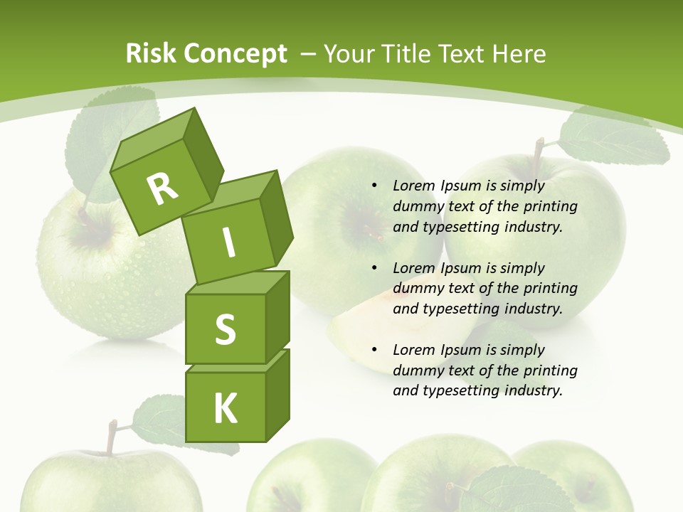 Isolated Leaf Food PowerPoint Template