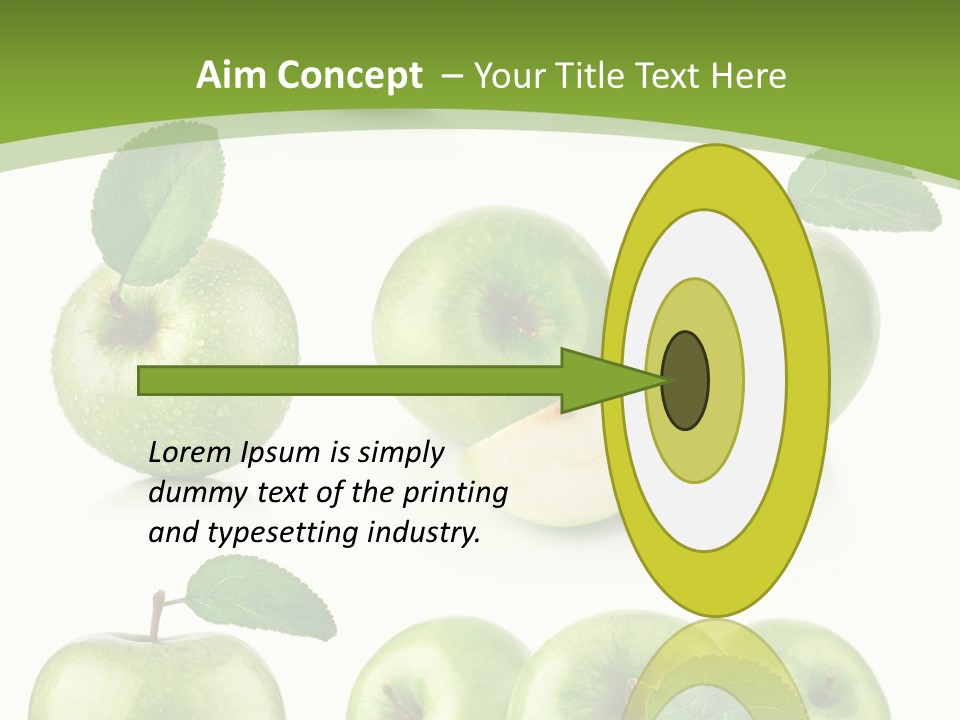 Isolated Leaf Food PowerPoint Template