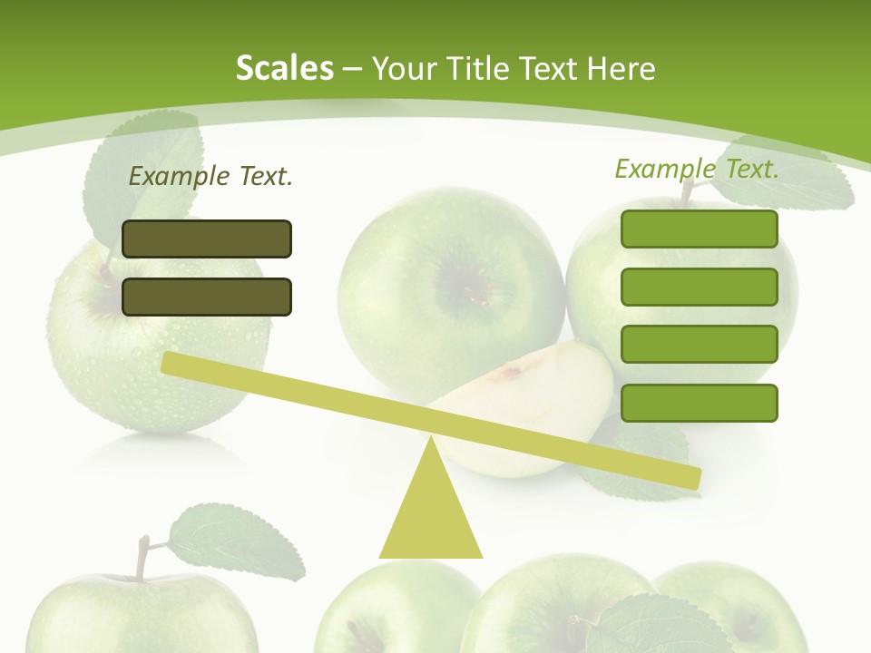 Isolated Leaf Food PowerPoint Template