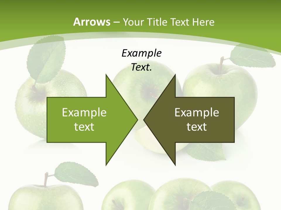 Isolated Leaf Food PowerPoint Template