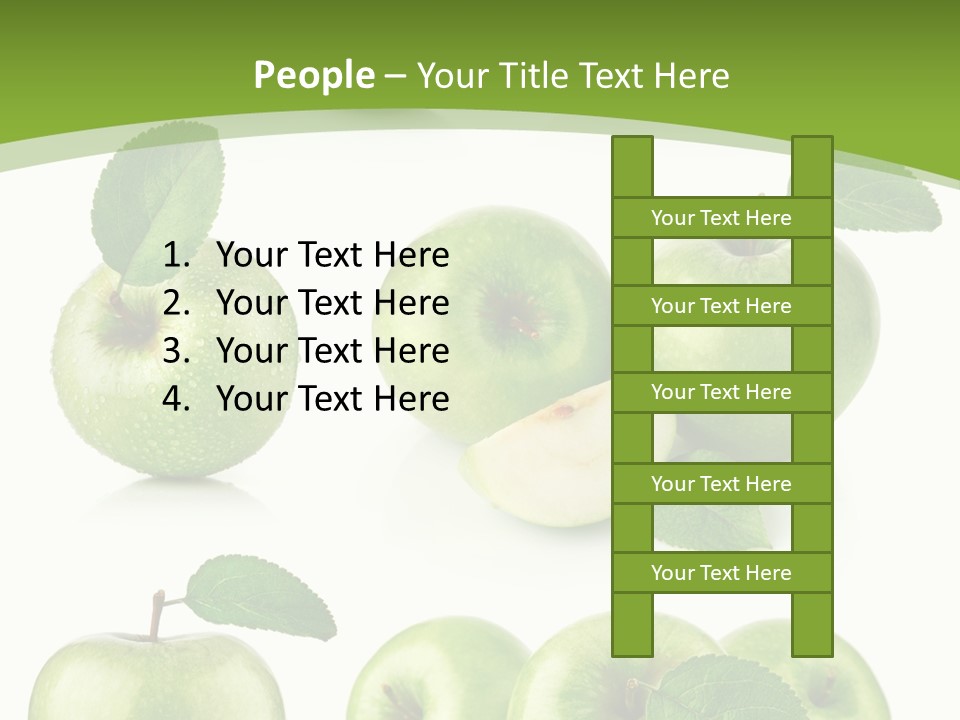 Isolated Leaf Food PowerPoint Template
