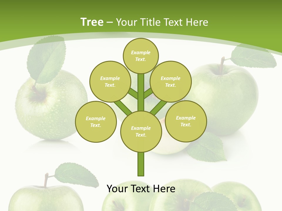 Isolated Leaf Food PowerPoint Template