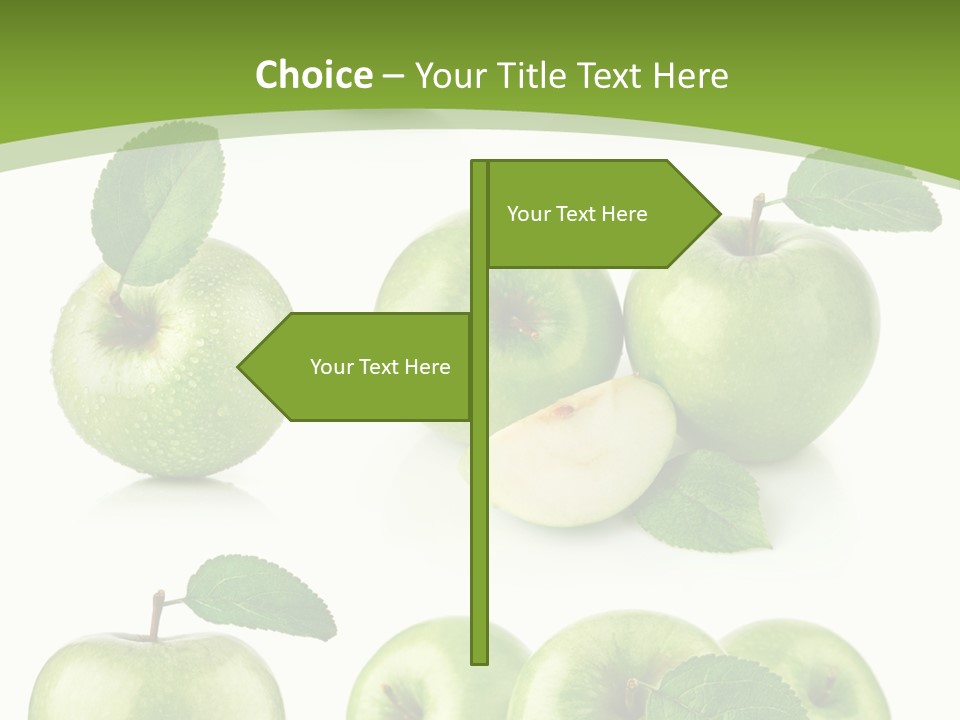 Isolated Leaf Food PowerPoint Template