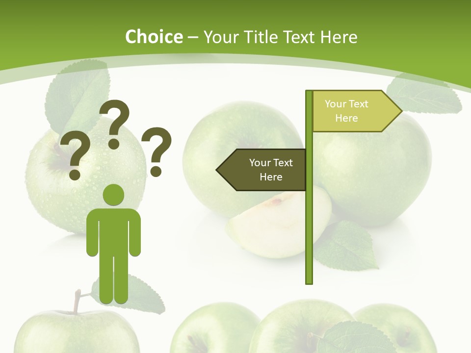 Isolated Leaf Food PowerPoint Template