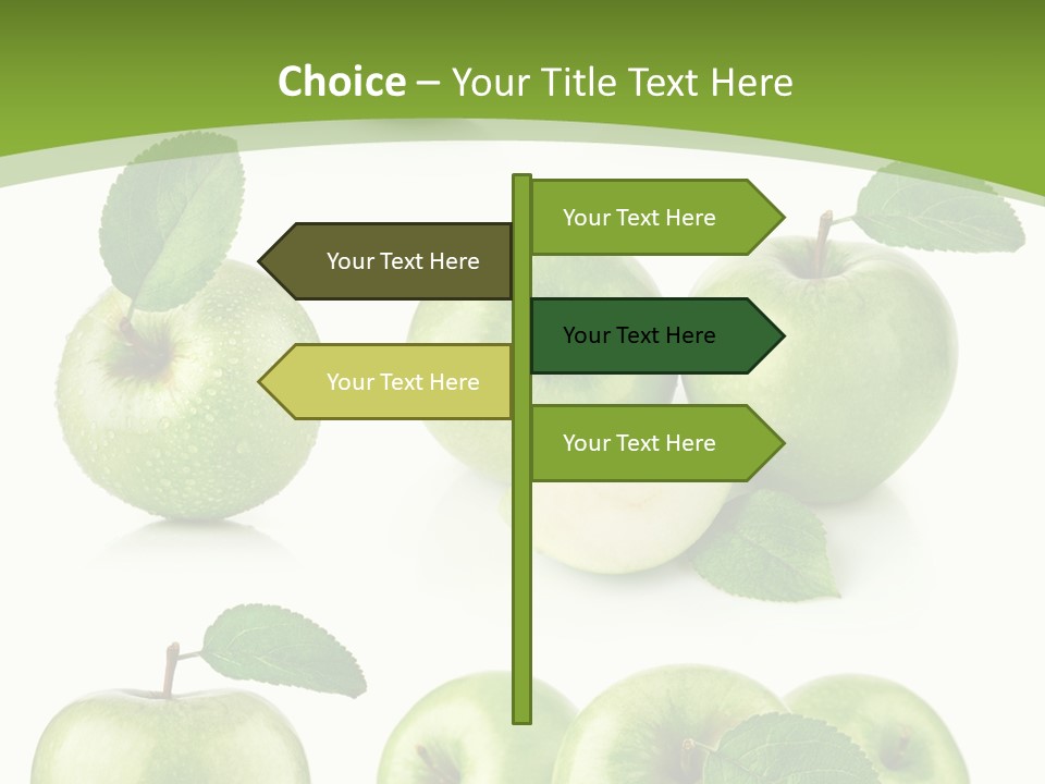 Isolated Leaf Food PowerPoint Template