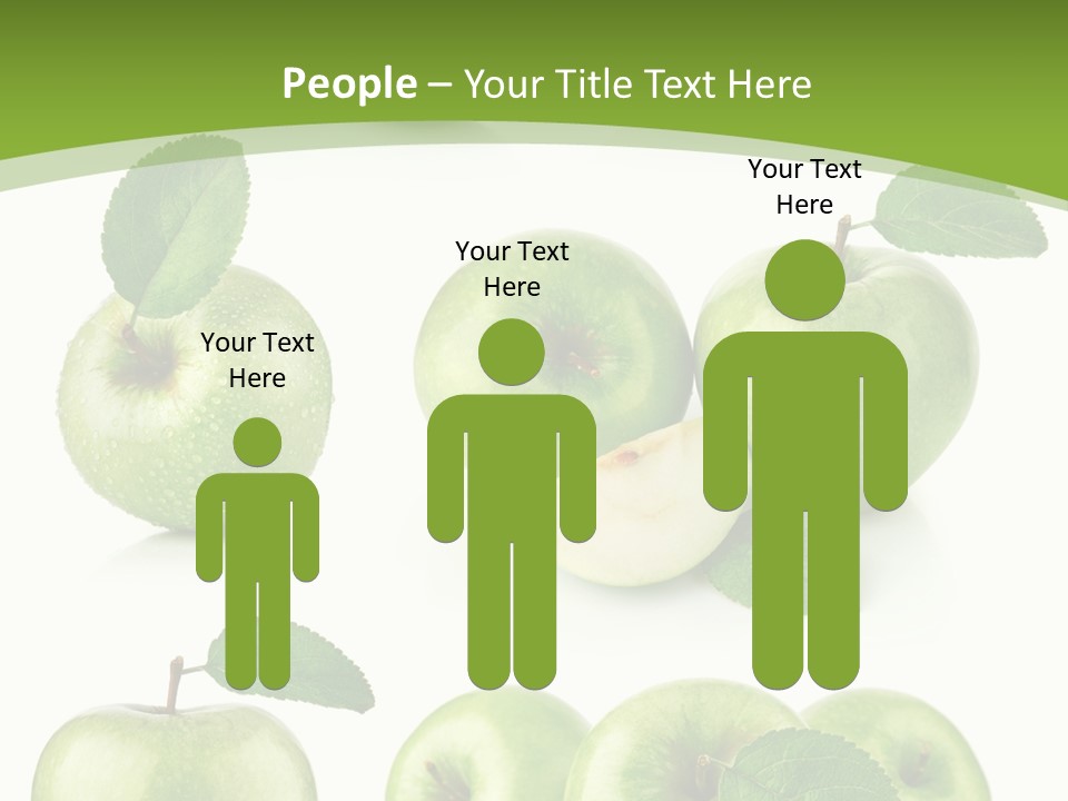 Isolated Leaf Food PowerPoint Template