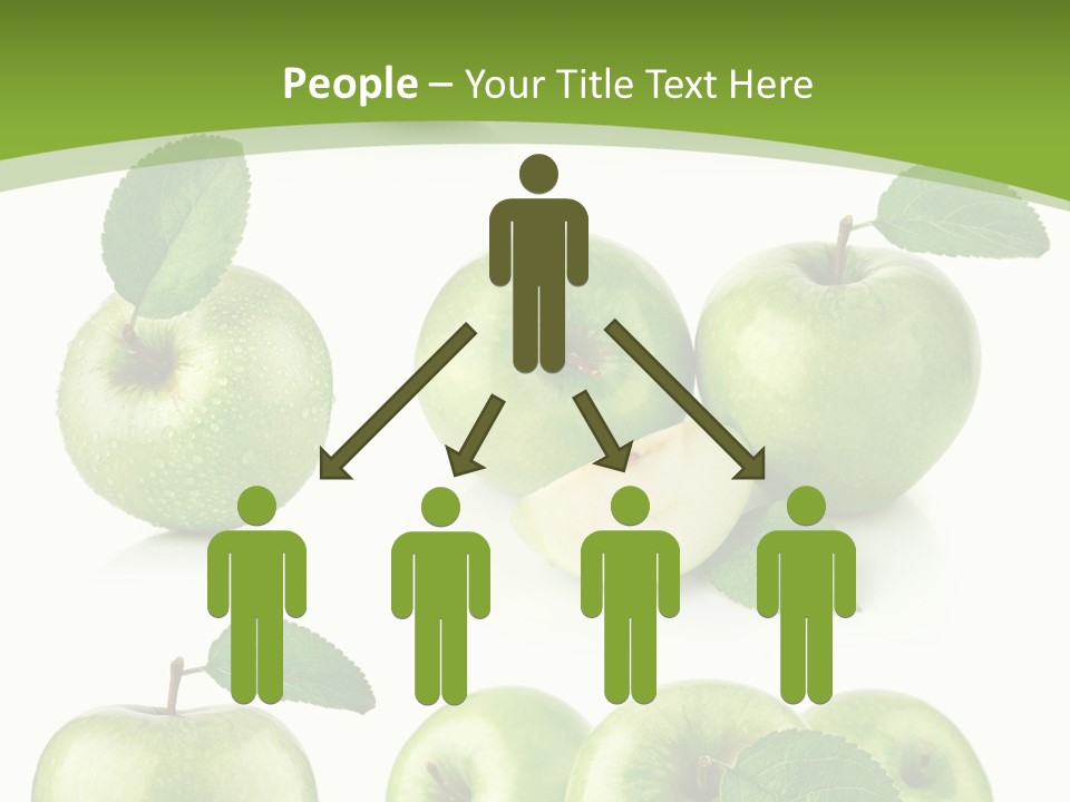 Isolated Leaf Food PowerPoint Template