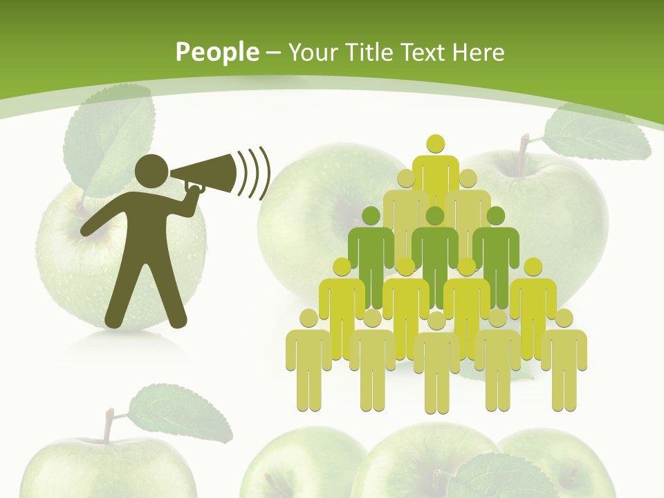 Isolated Leaf Food PowerPoint Template