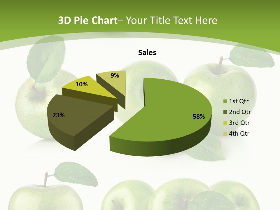 Isolated Leaf Food PowerPoint Template