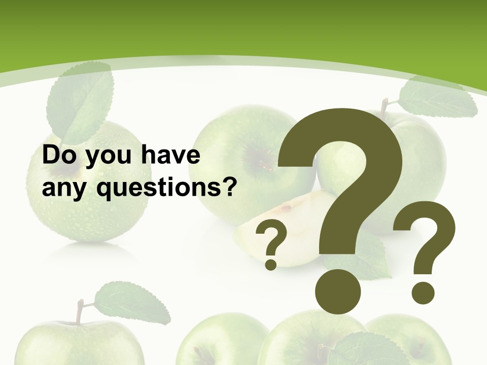 Isolated Leaf Food PowerPoint Template