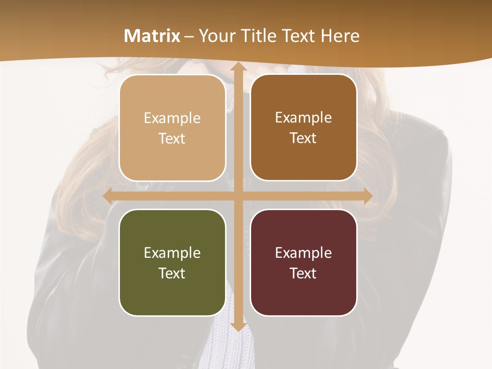 One Thinking Lady PowerPoint Template