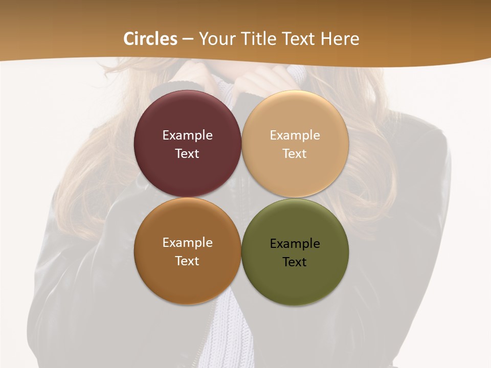 One Thinking Lady PowerPoint Template