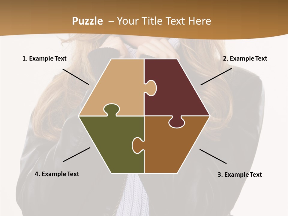 One Thinking Lady PowerPoint Template