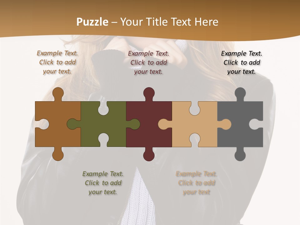 One Thinking Lady PowerPoint Template