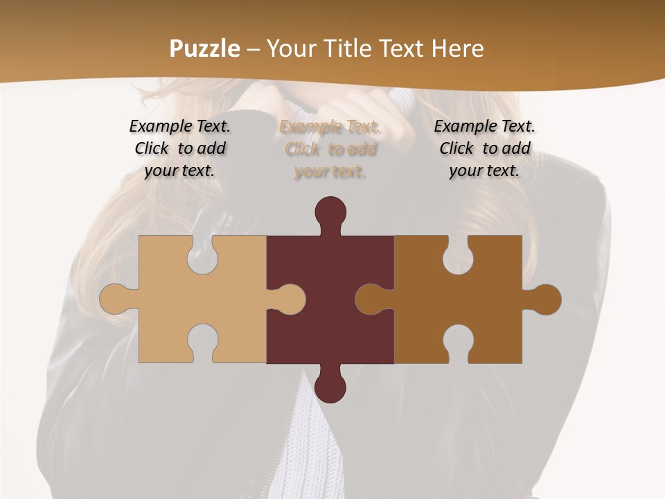 One Thinking Lady PowerPoint Template