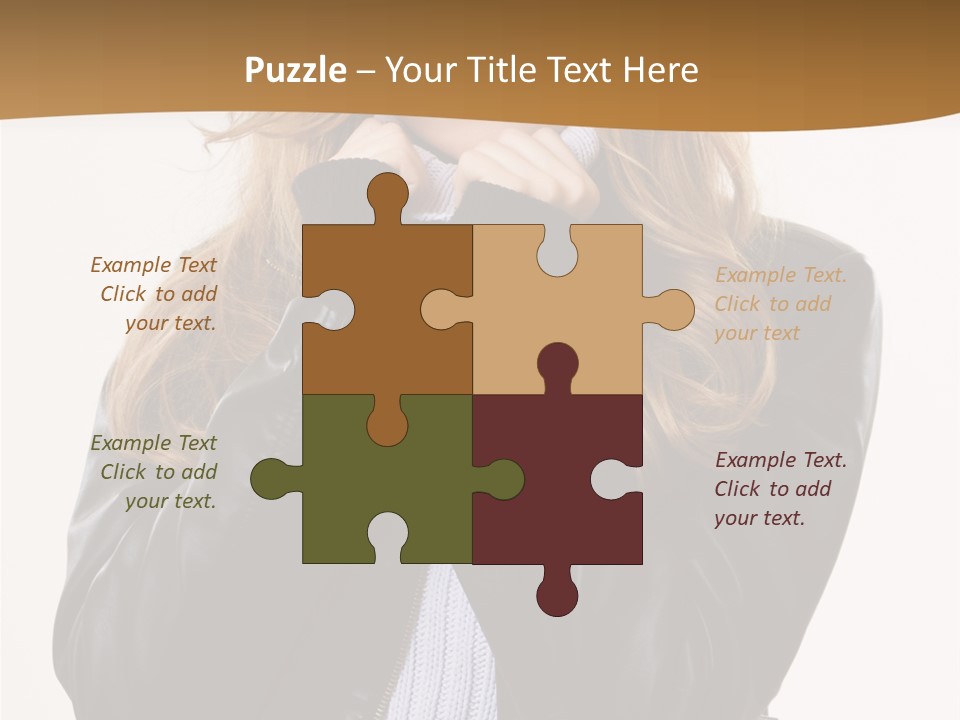 One Thinking Lady PowerPoint Template