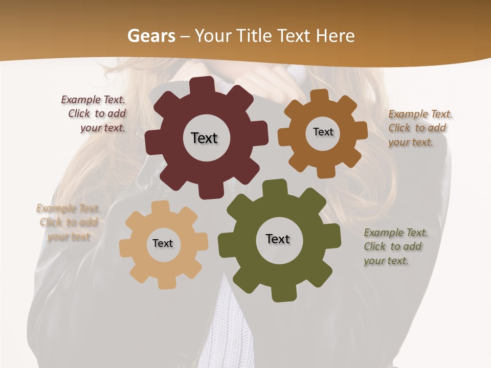 One Thinking Lady PowerPoint Template