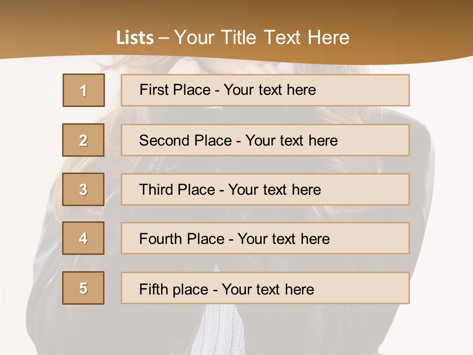 One Thinking Lady PowerPoint Template