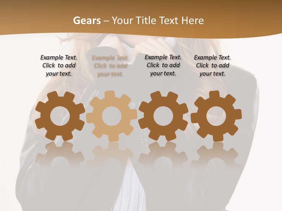 One Thinking Lady PowerPoint Template