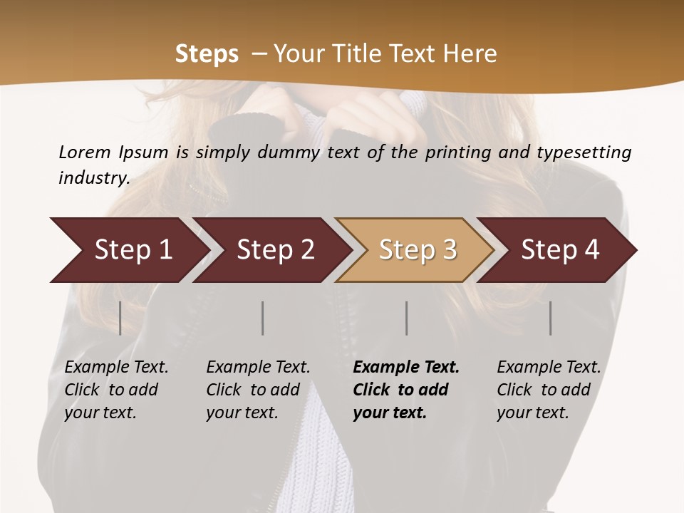One Thinking Lady PowerPoint Template
