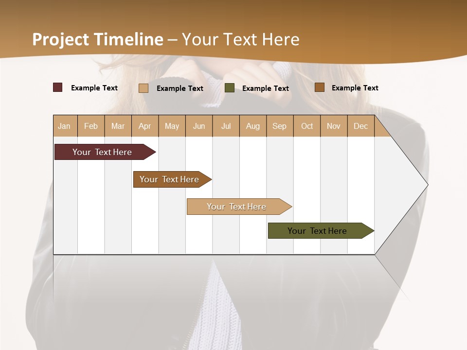 One Thinking Lady PowerPoint Template