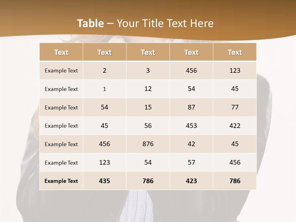 One Thinking Lady PowerPoint Template