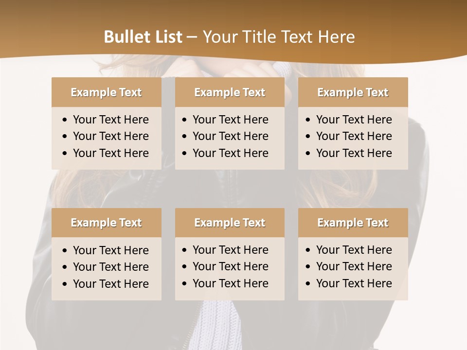 One Thinking Lady PowerPoint Template