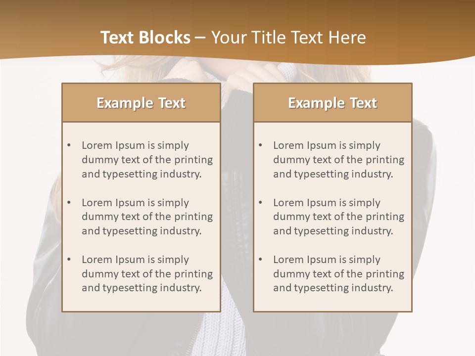 One Thinking Lady PowerPoint Template