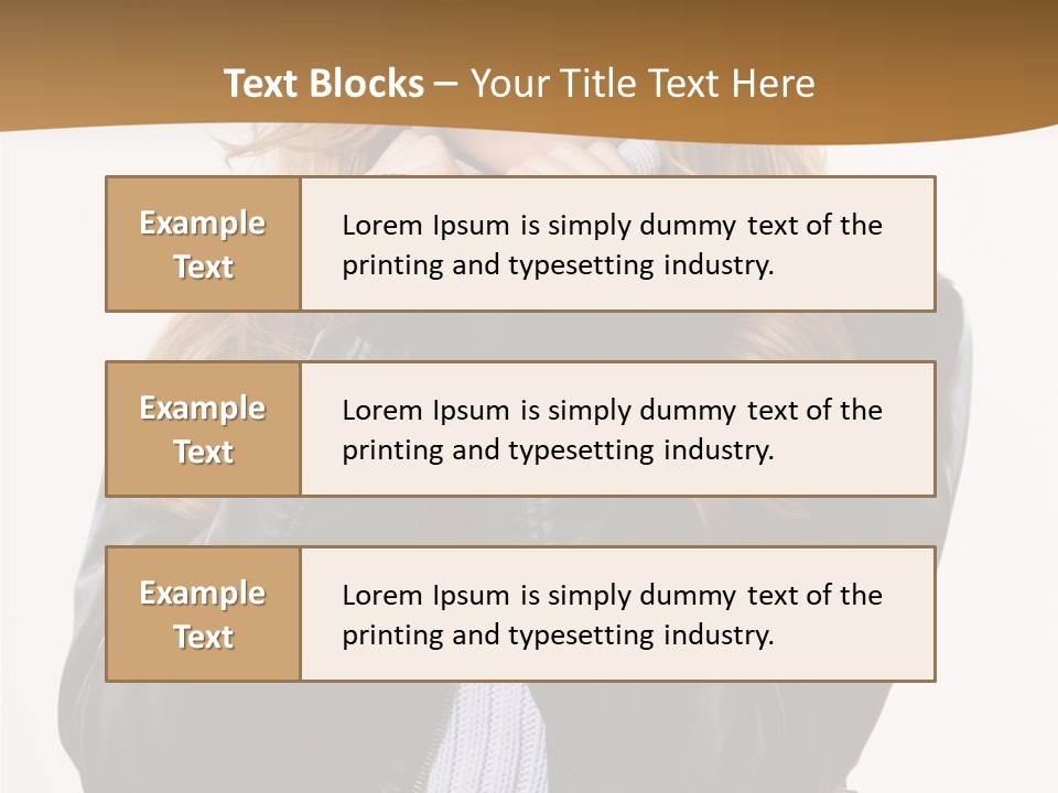 One Thinking Lady PowerPoint Template