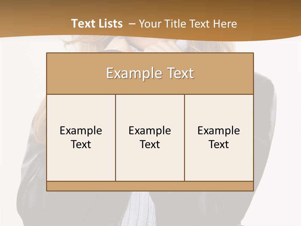 One Thinking Lady PowerPoint Template