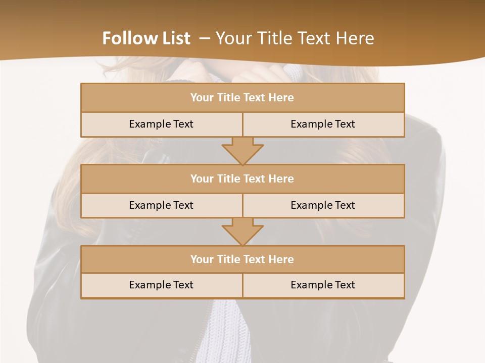 One Thinking Lady PowerPoint Template