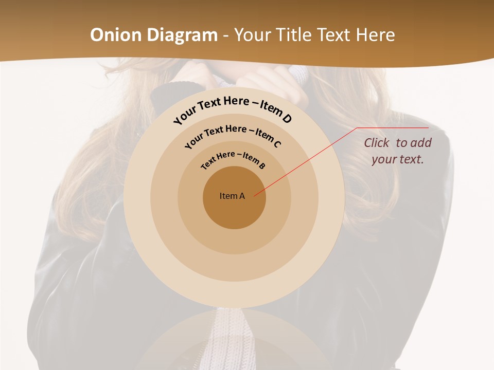 One Thinking Lady PowerPoint Template