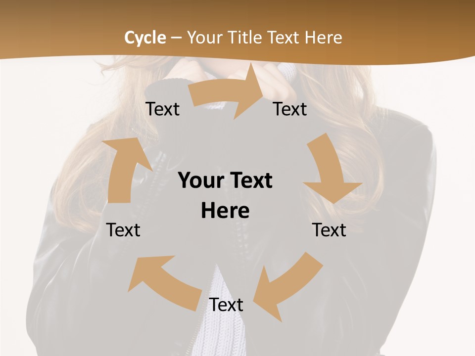 One Thinking Lady PowerPoint Template