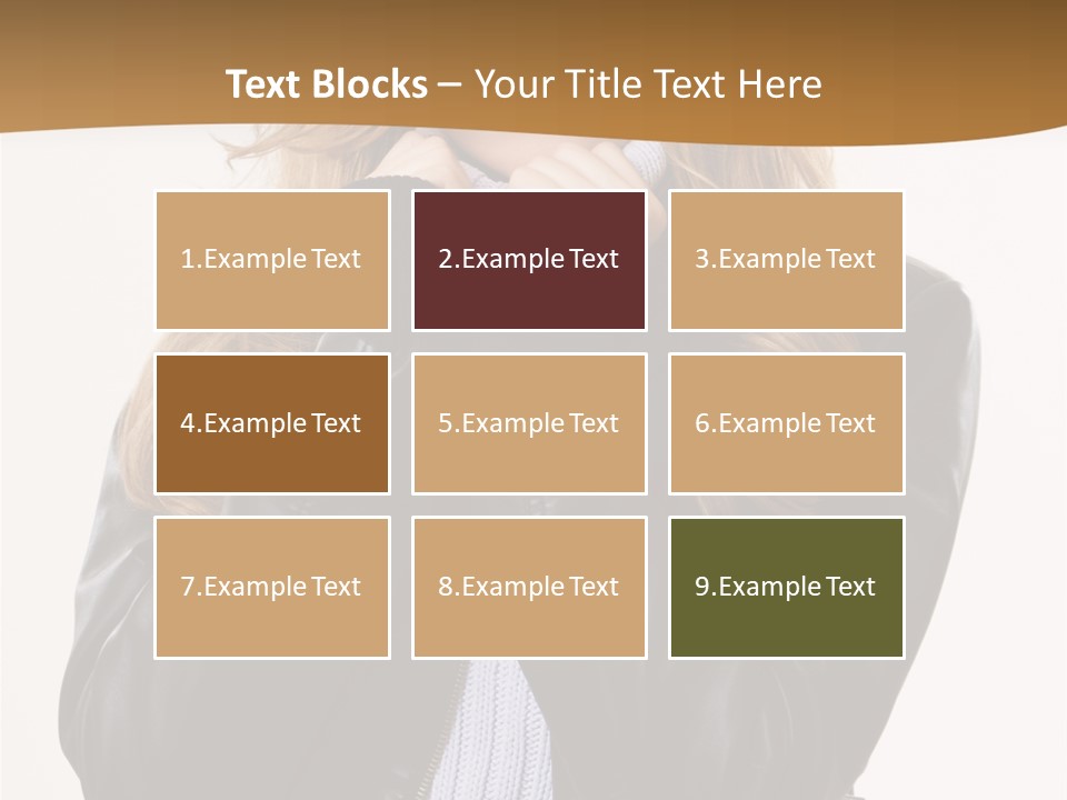 One Thinking Lady PowerPoint Template