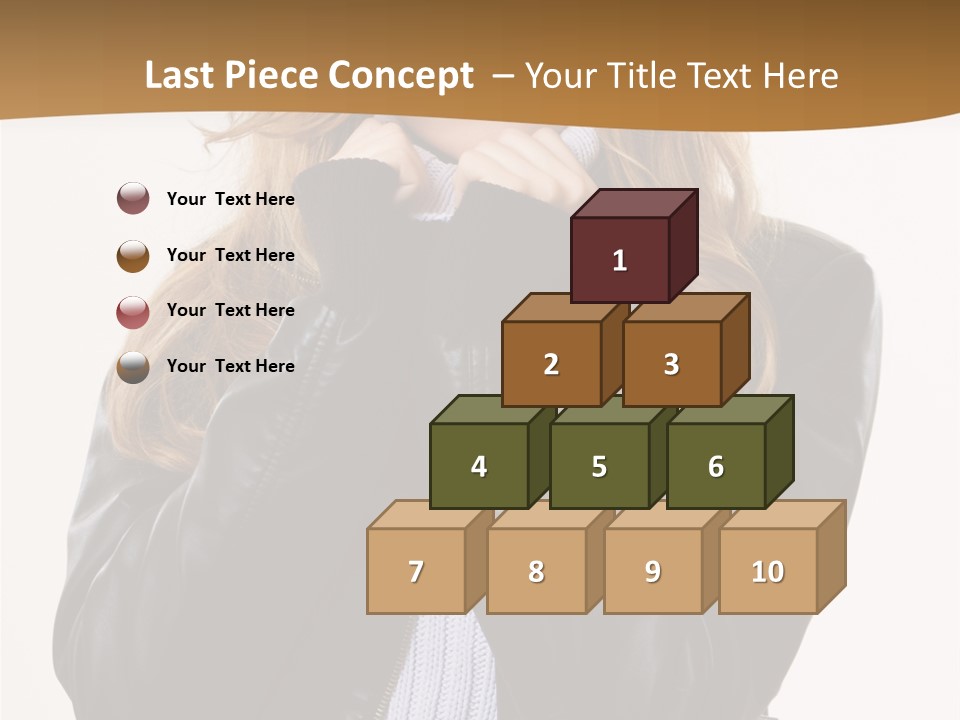 One Thinking Lady PowerPoint Template