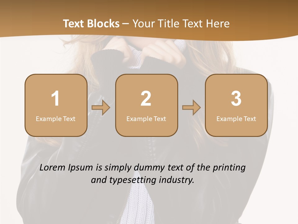 One Thinking Lady PowerPoint Template