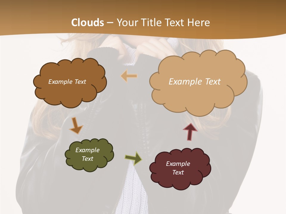 One Thinking Lady PowerPoint Template