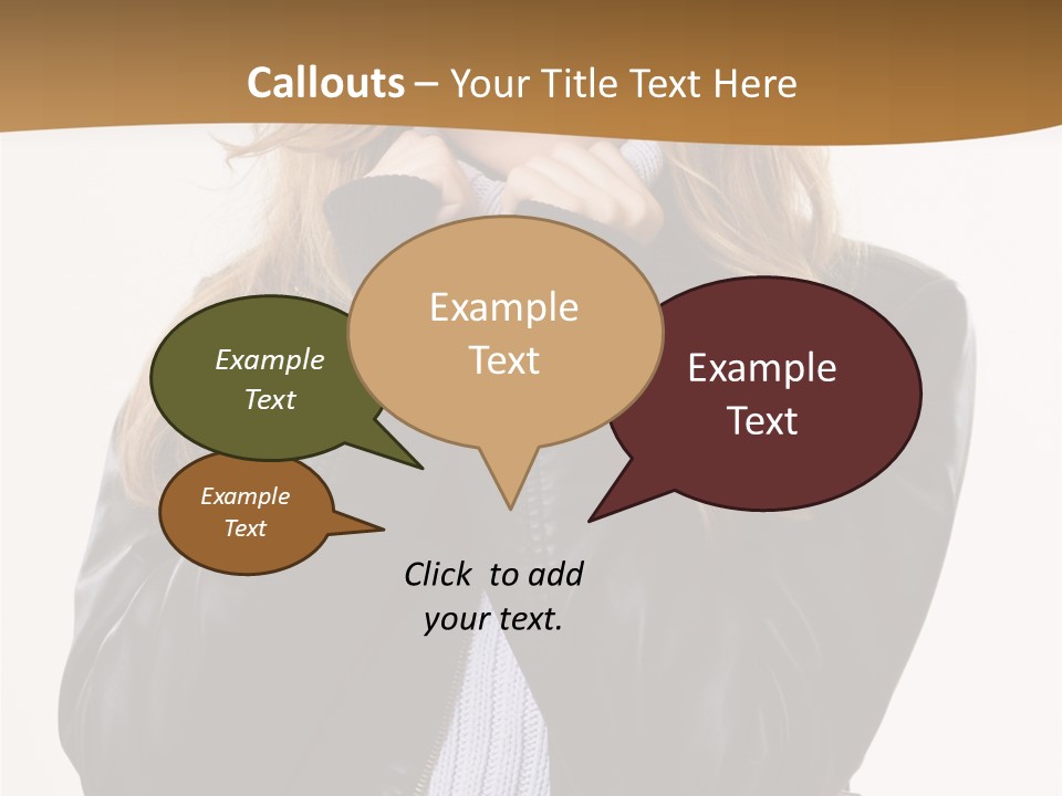 One Thinking Lady PowerPoint Template