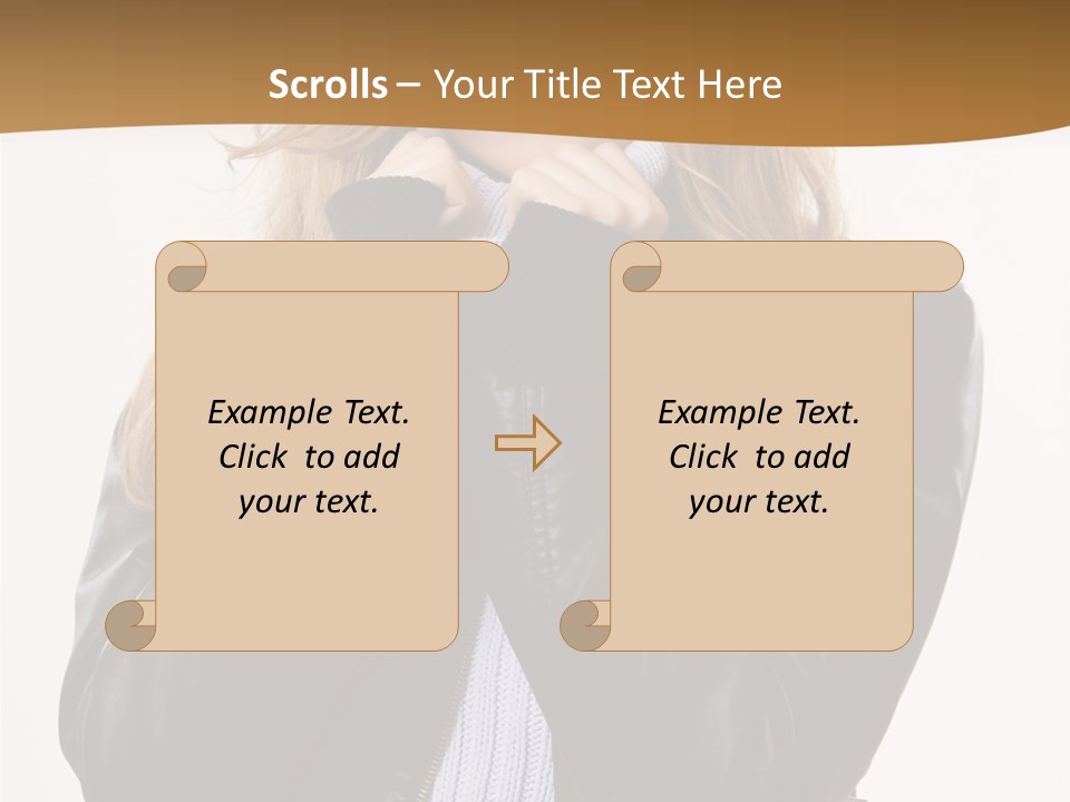 One Thinking Lady PowerPoint Template