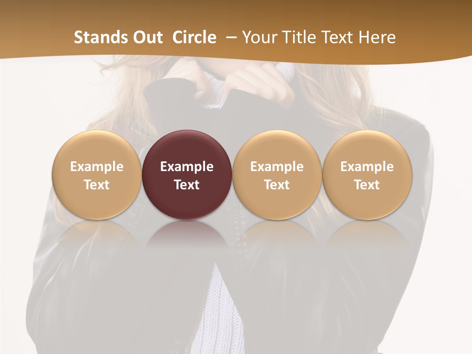 One Thinking Lady PowerPoint Template