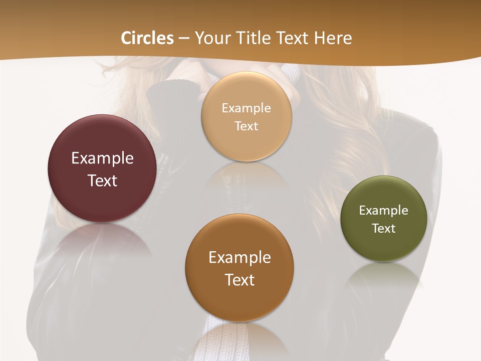 One Thinking Lady PowerPoint Template