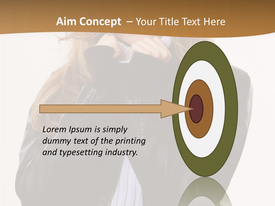 One Thinking Lady PowerPoint Template