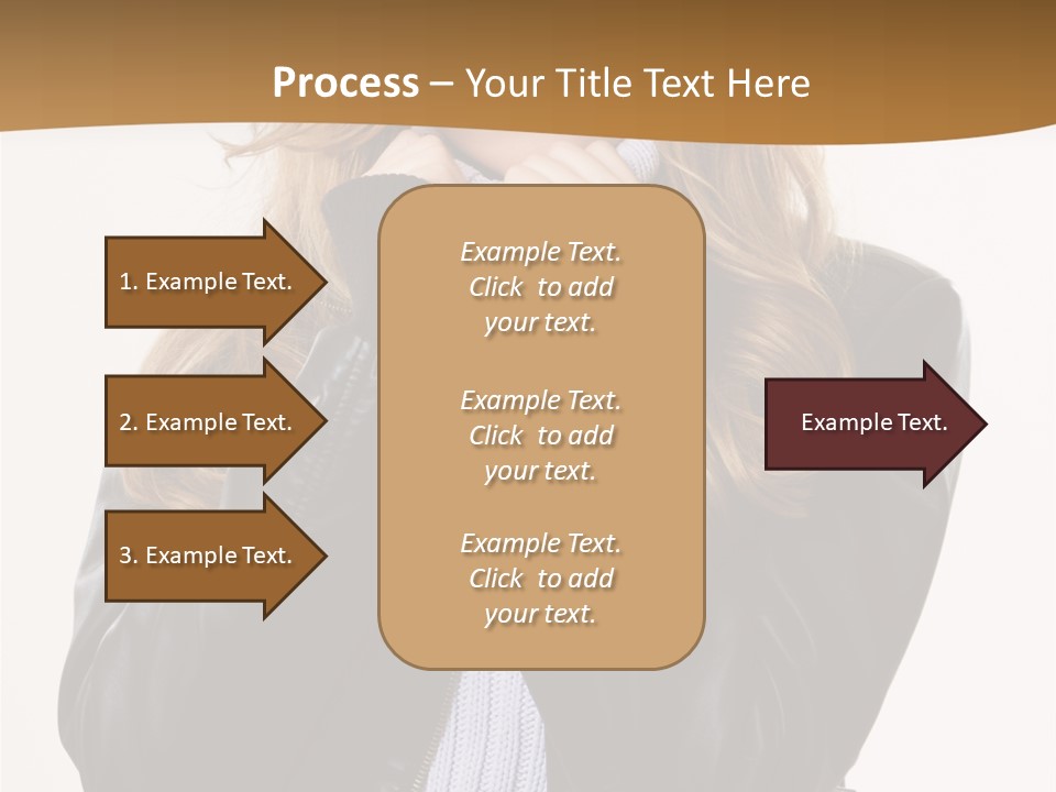 One Thinking Lady PowerPoint Template