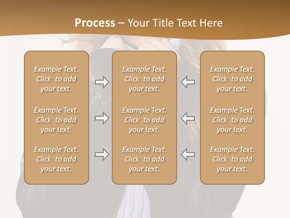 One Thinking Lady PowerPoint Template