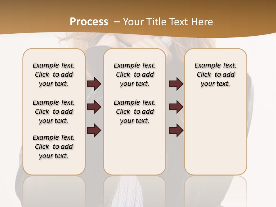 One Thinking Lady PowerPoint Template