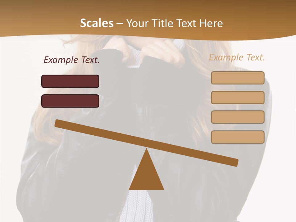 One Thinking Lady PowerPoint Template